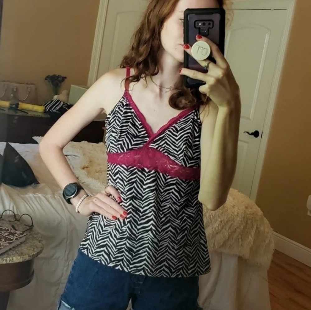 Zebra print tank